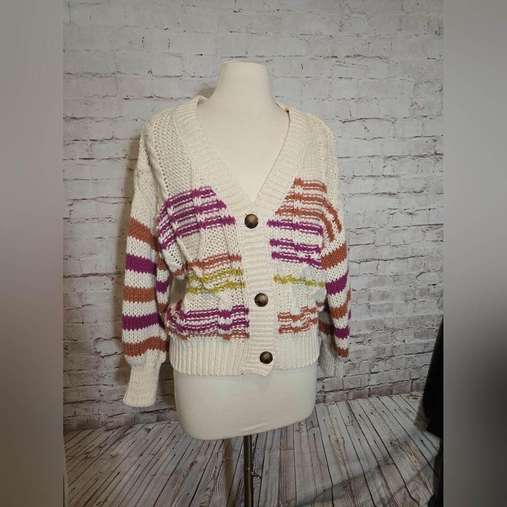 Anthropologie Sadie & Sage Womens Sz M Cardigan Sweater
